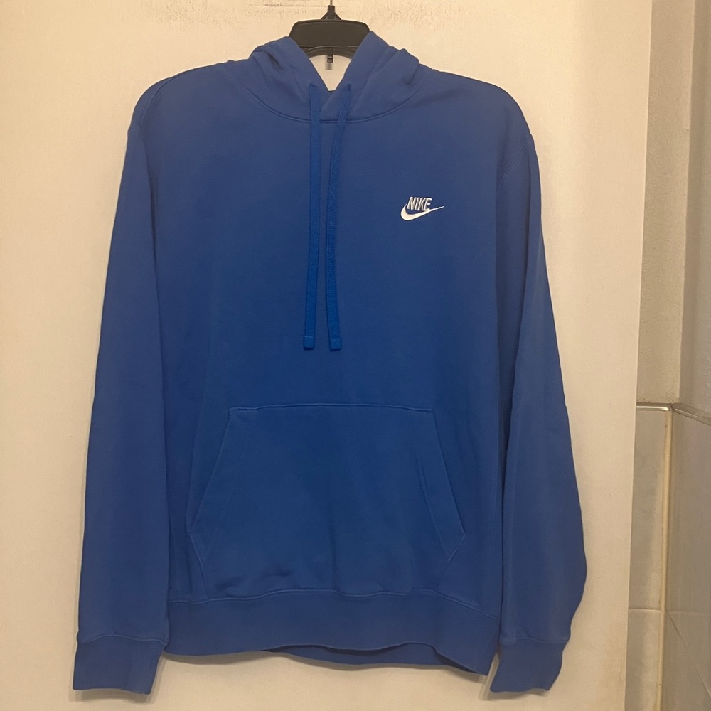 Nike pullover hooded sweatshirt blue men’s small (S)